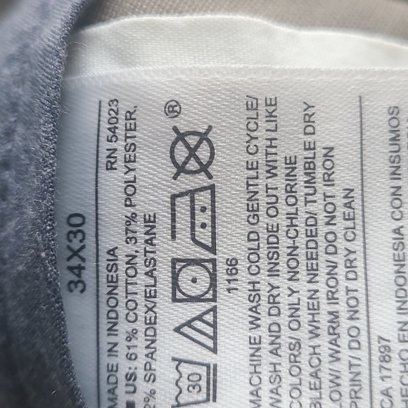 Old Navy Athletic Built-in Flex Chino Pants Khaki 34x30 - Picture 4 of 4